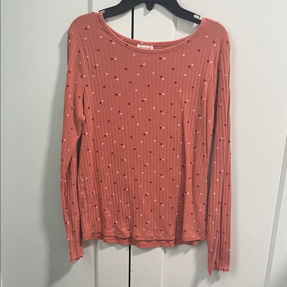 Girls Polka Dot Long Sleeve Top